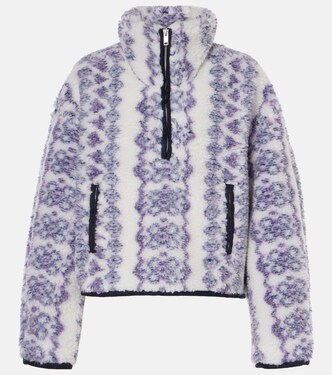 Marie printed teddy half-zip sweater | Marant Etoile