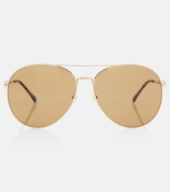Horsebit aviator sunglasses | Gucci