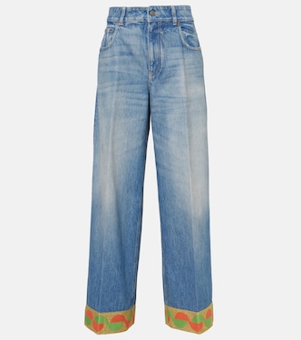 High-rise wide-leg jeans | Valentino