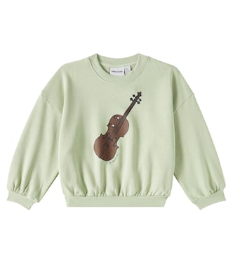 Violin cotton jersey sweatshirt | Mini Rodini