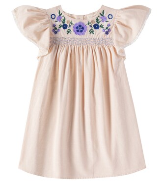 Ana embroidered cotton and linen dress | Louise Misha