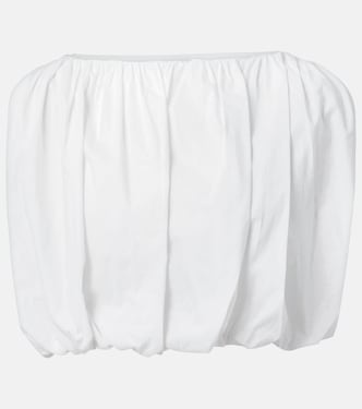 Inamorata cotton-blend crop top | Adriana Degreas