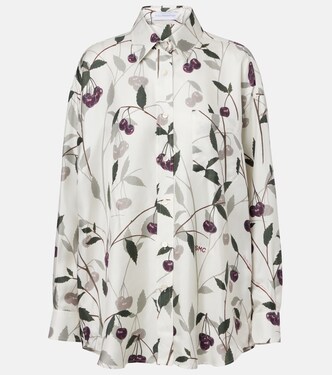 Printed silk twill shirt | Stella McCartney
