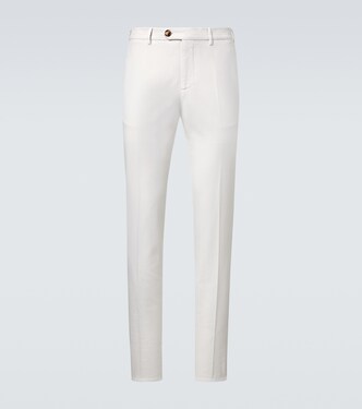 Cotton gabardine slim pants | Brunello Cucinelli