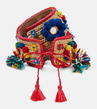 Cintura in rafia decorata | Dolce&Gabbana