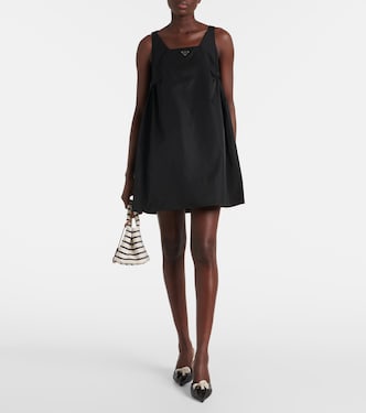 Re-Nylon mini dress in black - Prada | Mytheresa
