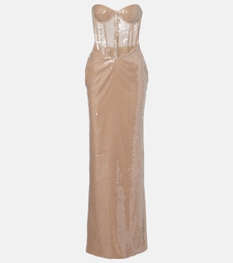 Robe bustier Tara à sequins | The New Arrivals Ilkyaz Ozel