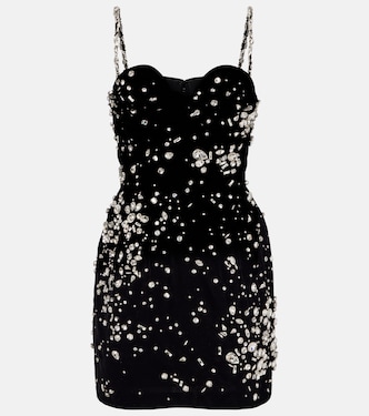 Crystal-embellished minidress | Oscar de la Renta