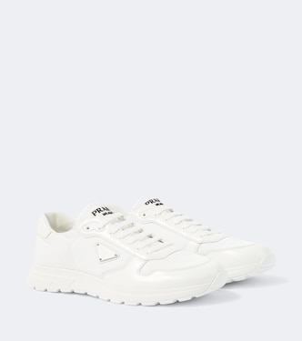Sneakers mit Leder | Prada