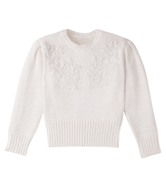 Gabri embroidered lamé sweater | C'era Una Volta