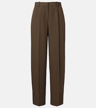 Pantalon droit à fines rayures | Toteme