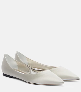 Love satin ballet flats | Jimmy Choo