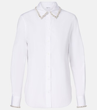 Embellished cotton poplin shirt | McQueen