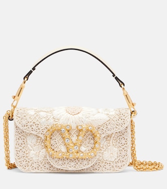 Bolso al hombro Locò Small adornado | Valentino Garavani