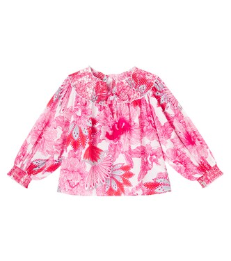 Ysee floral cotton blouse | Poupette St Barth Kids