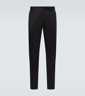 Cotton-blend slim pants | Dolce&Gabbana