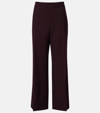 High-rise virgin wool wide-leg pants | Chloé