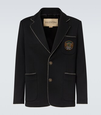Bestickter Blazer aus Schurwolle | Valentino
