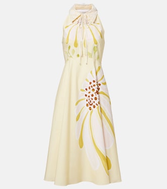 Vestido midi Floral Power en mezcla de algodón floral | Dorothee Schumacher