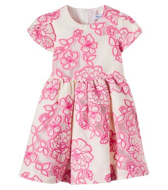 Floral gathered cotton-blend dress | Tartine et Chocolat