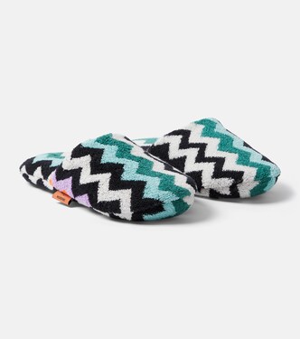 Slippers Best Zigzag aus Baumwollfrottee  | Missoni