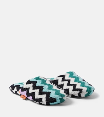 Slippers Best de rizo de algodón en zigzag | Missoni