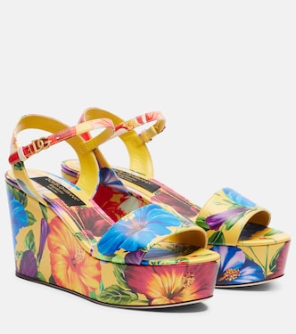 Plateausandalen Bianca aus Leder | Dolce&Gabbana