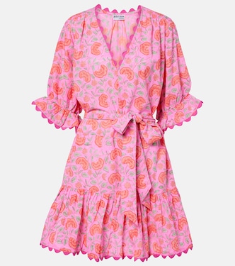 Abito corto in cotone con stampa floreale | Juliet Dunn