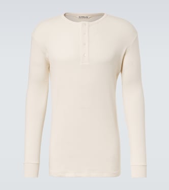 Henley-Hemd aus Baumwolle | Auralee