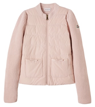 Tricot down-paneled wool and cashmere jacket | Moncler Enfant