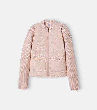 Wattierte Jacke Tricot aus Wolle und Cashmere | Moncler Enfant