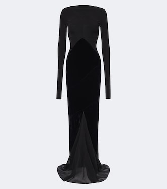 Combo tulle-trimmed gown | Rick Owens