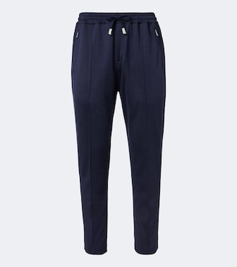 Silk and cotton-blend sweatpants | Eleventy