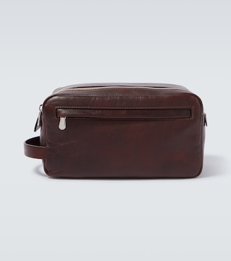 Leather toiletry bag | Brunello Cucinelli
