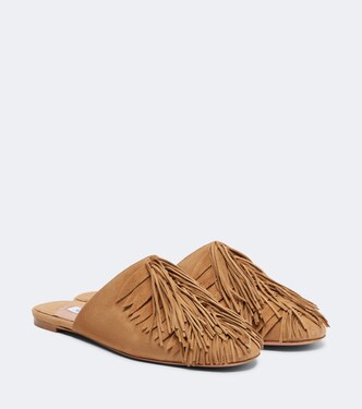 Mules Maverick de ante con flecos | Aquazzura