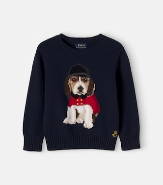 Intarsia cotton sweater | Polo Ralph Lauren Kids