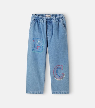 Embroidered wide-leg jeans | Bobo Choses