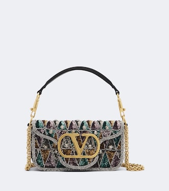 Verzierte Schultertasche Loco Small | Valentino Garavani