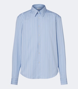 Striped cotton poplin shirt | Saint Laurent