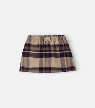 Olbia plaid cotton flannel skirt | Cozmo
