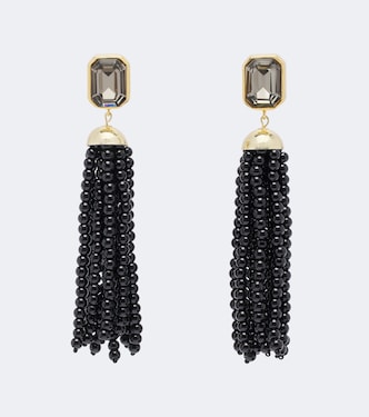 Ellison 18kt gold-plated drop earrings | Jennifer Behr