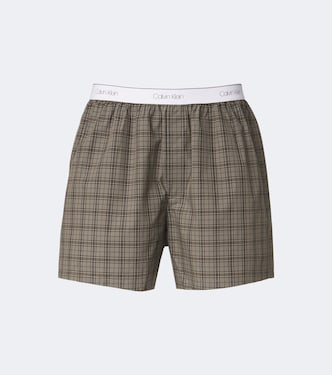 Owen checked cotton-blend boxers | Calvin Klein Collection