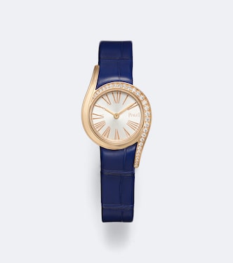 Limelight Gala embellished 18kt rose gold and leather watch | Piaget