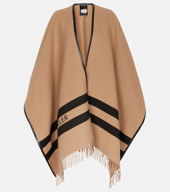 Wool logo cape | Moncler