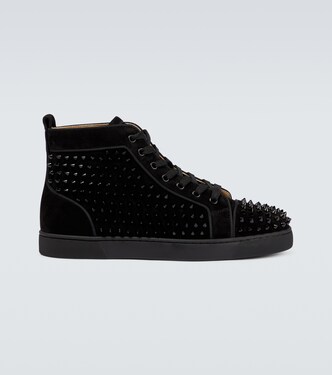 High-Top Sneakers Louis Orlato aus Veloursleder | Christian Louboutin