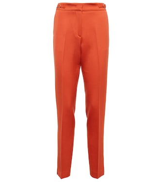 Isabel mid-rise slim virgin wool pants | Gabriela Hearst