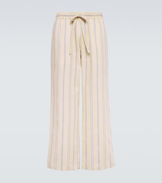 Floral jacquard pants | Commas