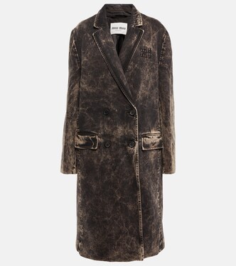 Bleached denim coat | Miu Miu