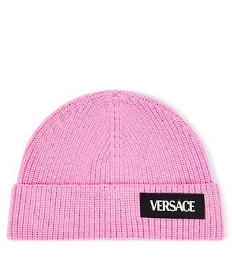 Logo wool beanie | Versace Kids