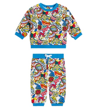 Baby cotton sweatshirt and sweatpants set | Marc Jacobs Kids
